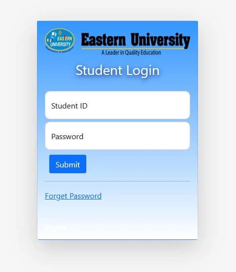 Student Login Form