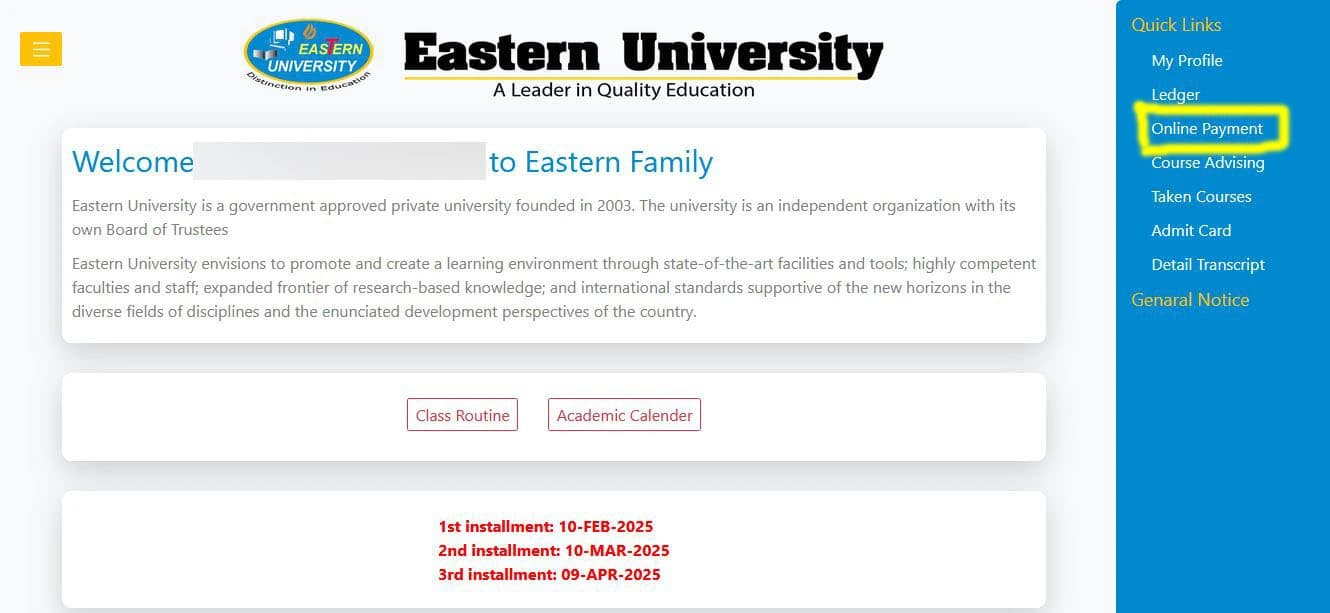Student Login Form
