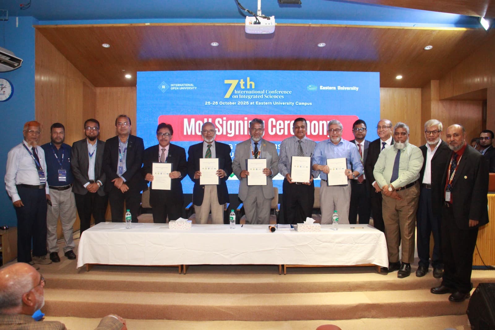 A Historical Memorandum of Understanding (MoU) Signed Among Five Universities of Ashulia at Eastern University