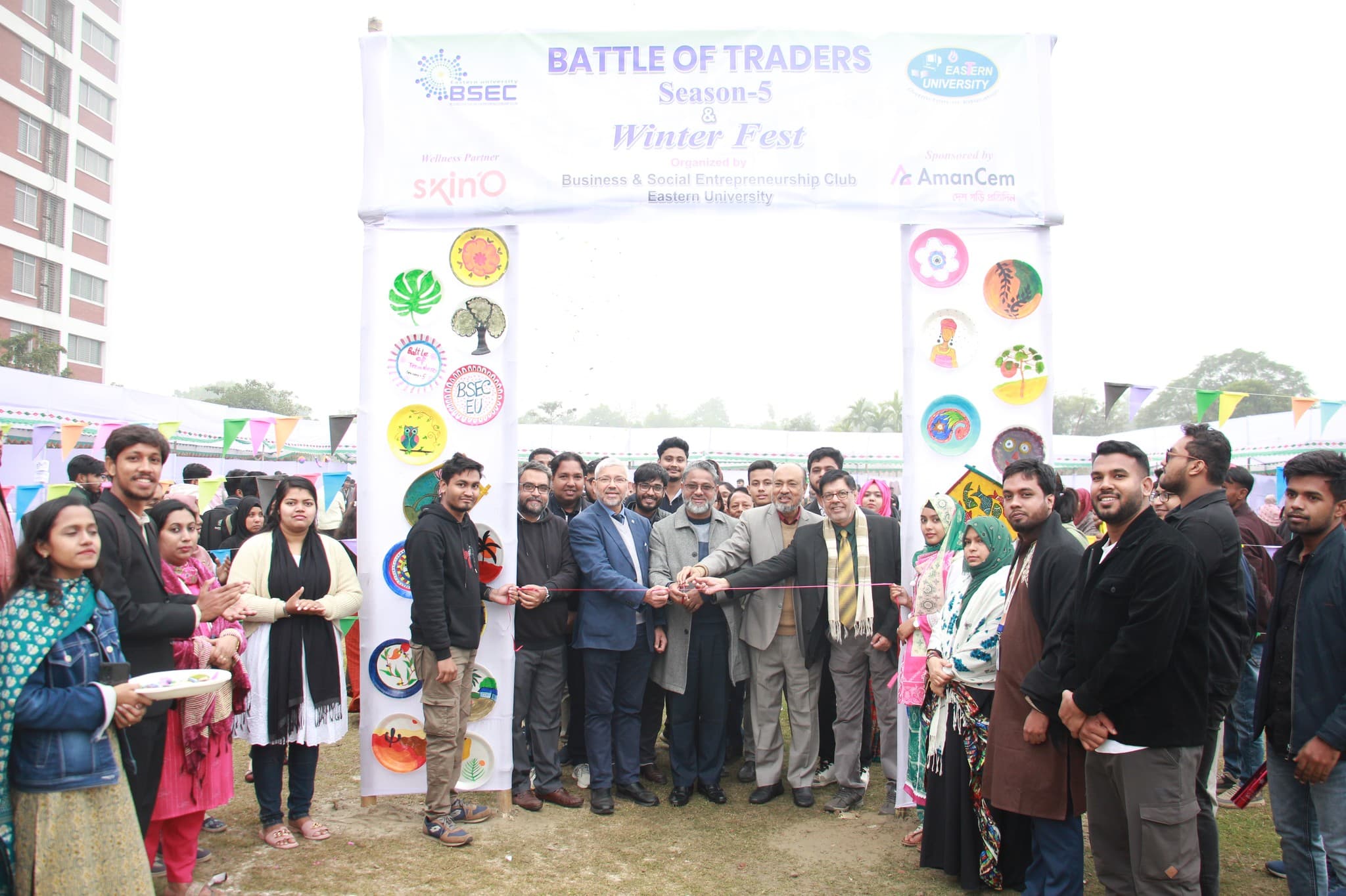 ইস্টার্ন ইউনিভার্সিটিতে শুরু হলো “ব্যাটল অব ট্রেডার্স– সিজন ৫” ও উইন্টার ফেস্ট