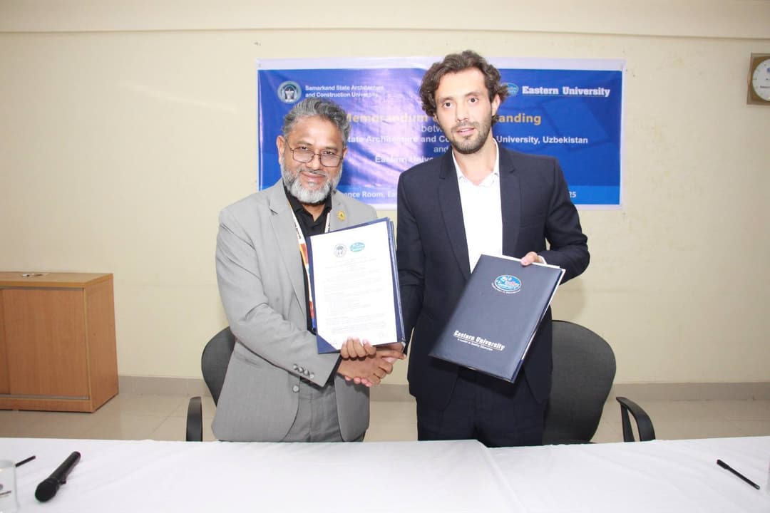 Eastern University Signs MoU with Samarkand State Architecture and Construction University, Uzbekistan